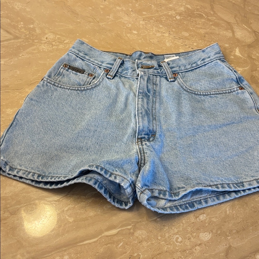 Calvin Klein Light Blue Jean Shorts, size 3, poshmark doesn’t show that option